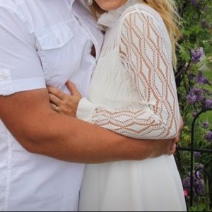 Pointelle dress  size small color white